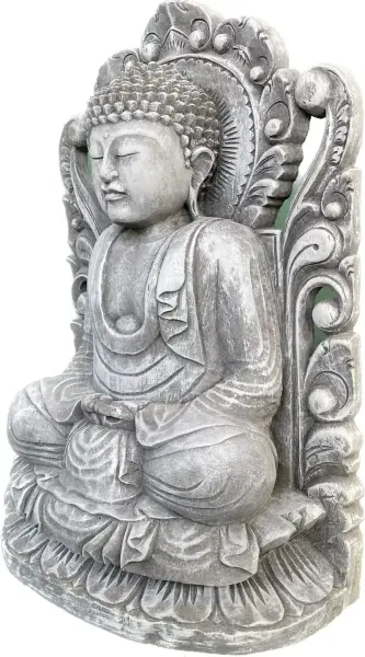 Artikelbild 11 des Artikels “Bodhi - Buddha, sitzend vor Relief, 50 cm H | Steinguss “